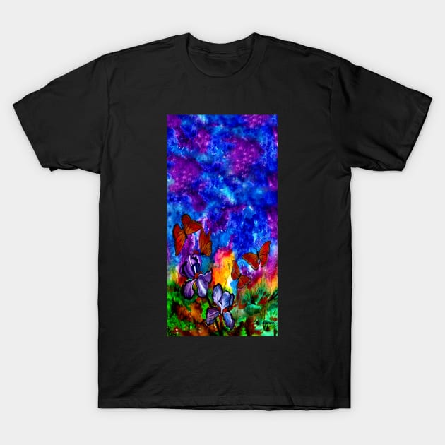 Monarchs at Sunset T-Shirt by ArtByMark1